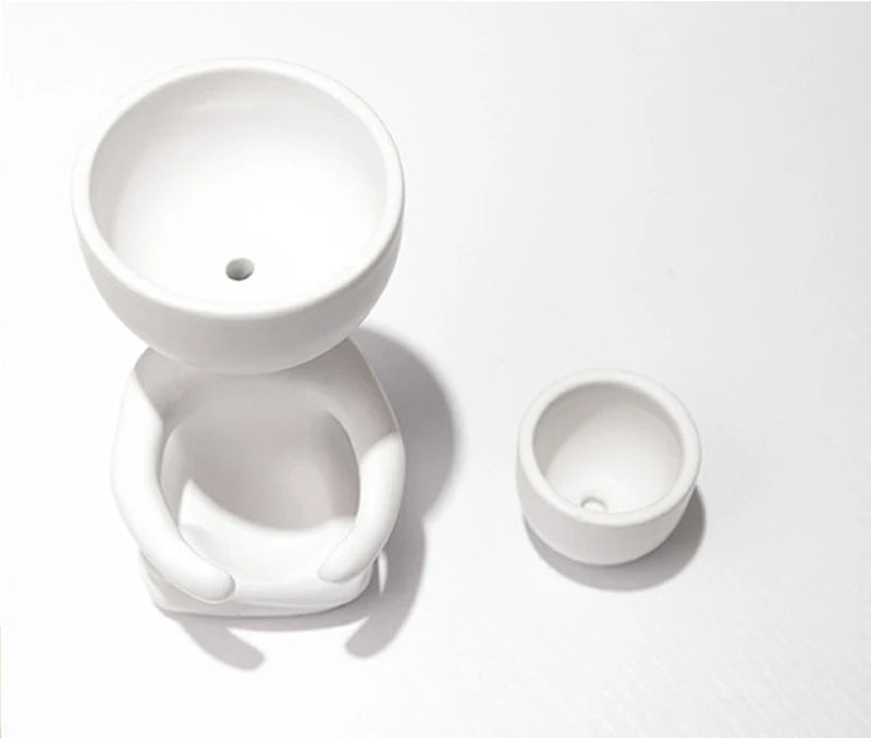 Imitation Humanoid Ceramic Flower Pot