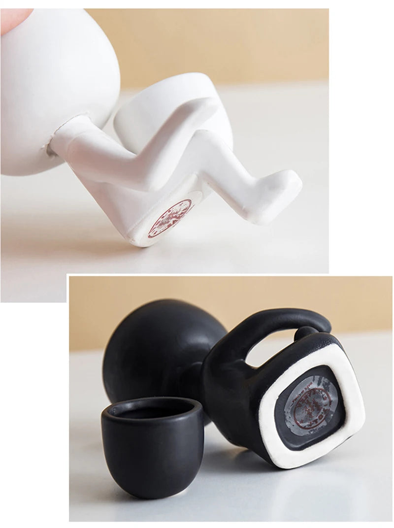 Imitation Humanoid Ceramic Flower Pot