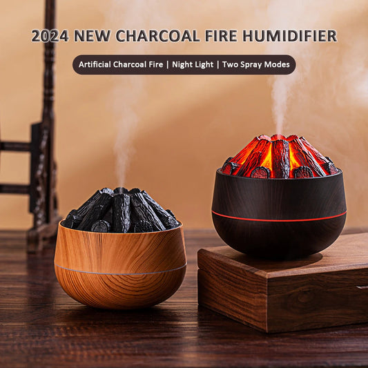 300ML Artificial Charcoal Fire Air Humidifier