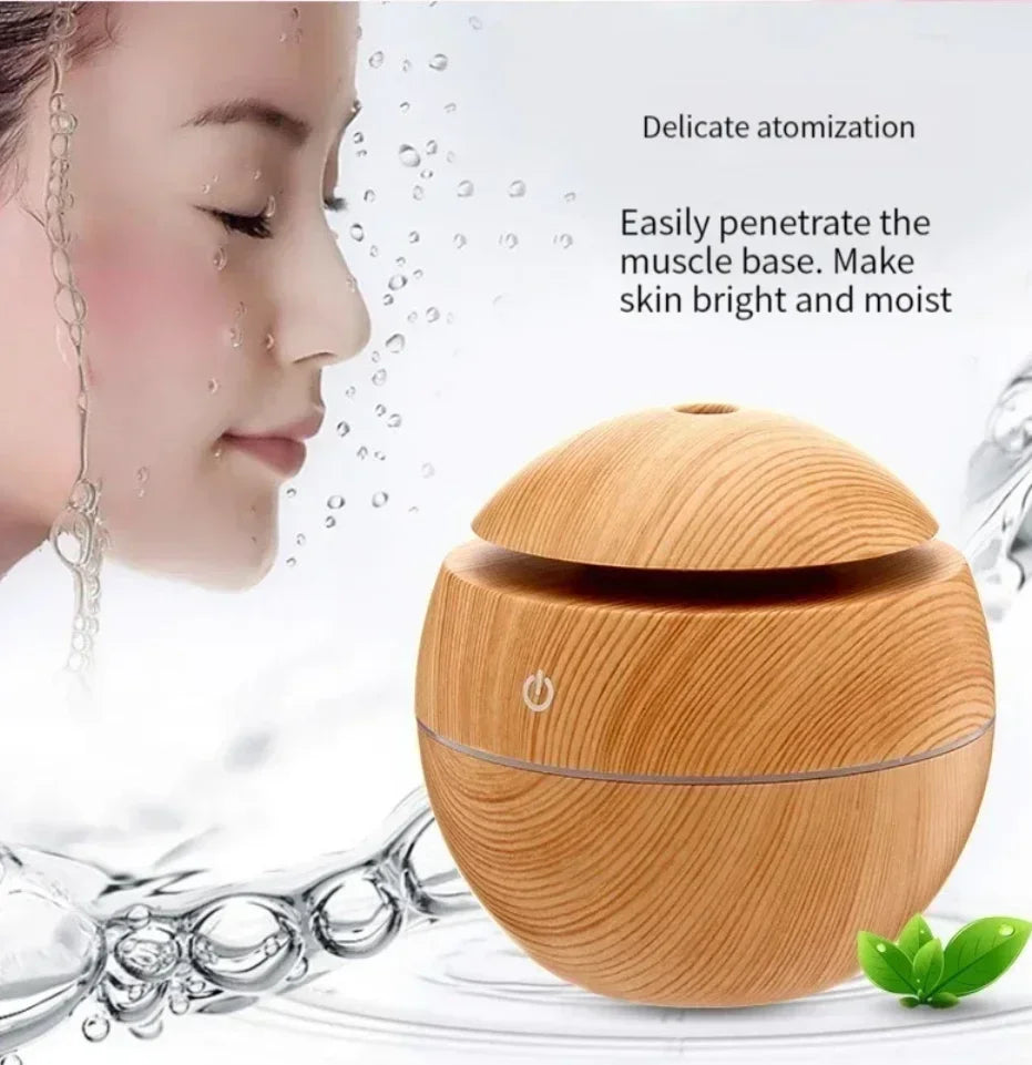 Mini Home Wood Grain Air Humidifier
