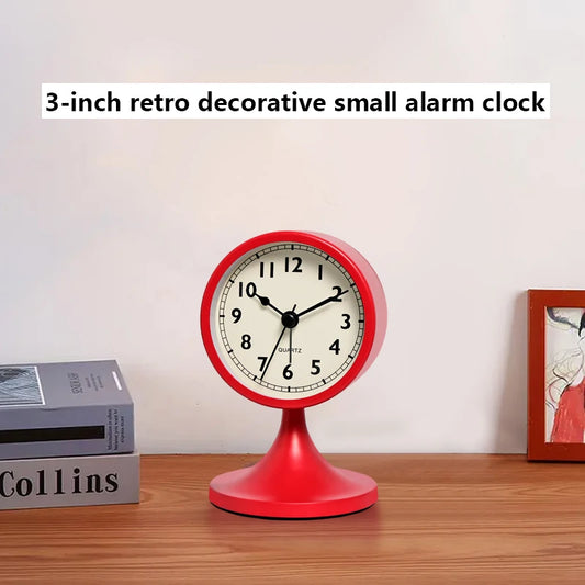 Nordic Metal Round Alarm Clock