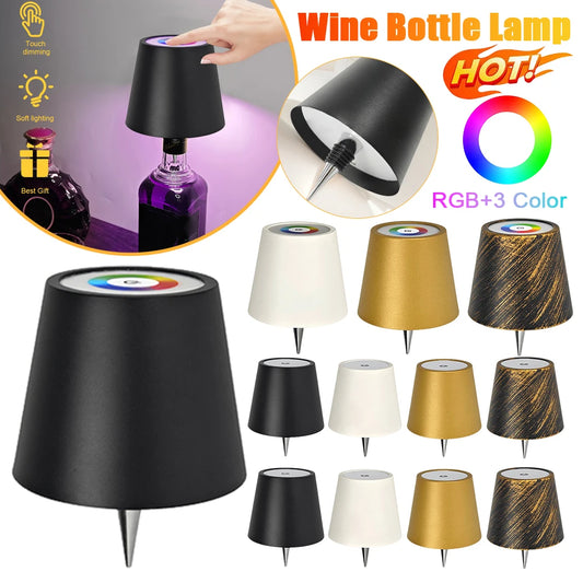 Metal Dimmable Bottle Lamp