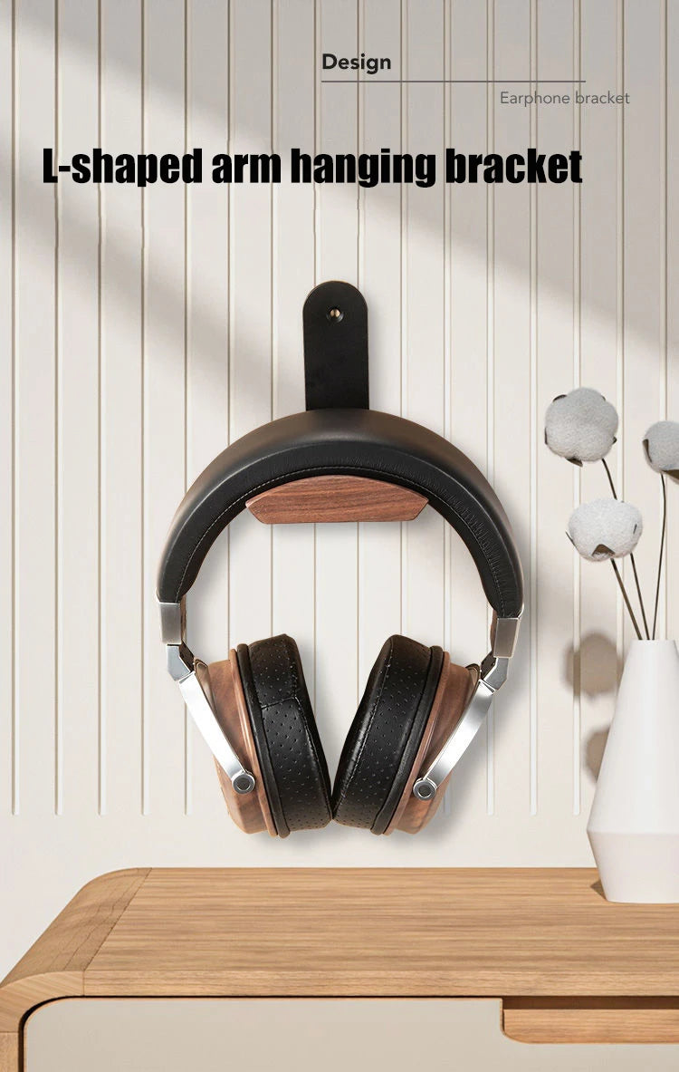 Pure Wood Walnut Headphone Stand