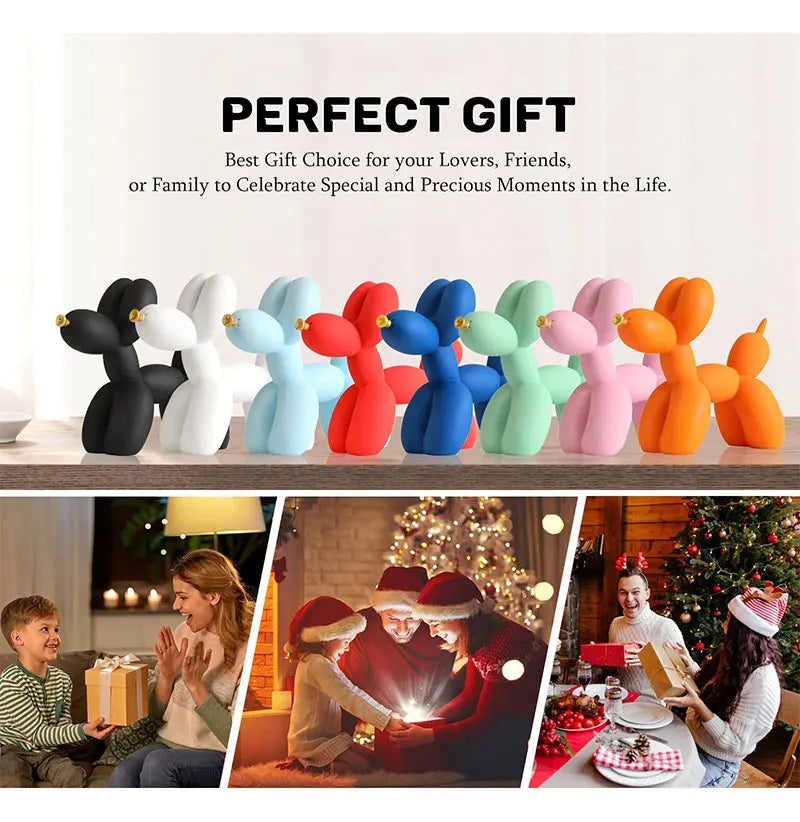 Nordic Balloon Dog Figurines for Interior