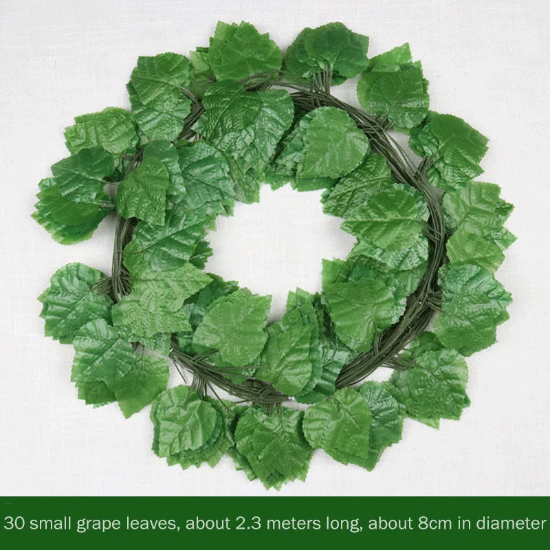 1Pcs 230cm green silk artificial Hanging ivy leaf garland plants