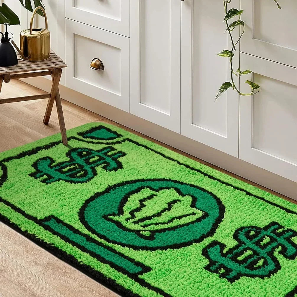 Waterproof Cartoon Money Rugs