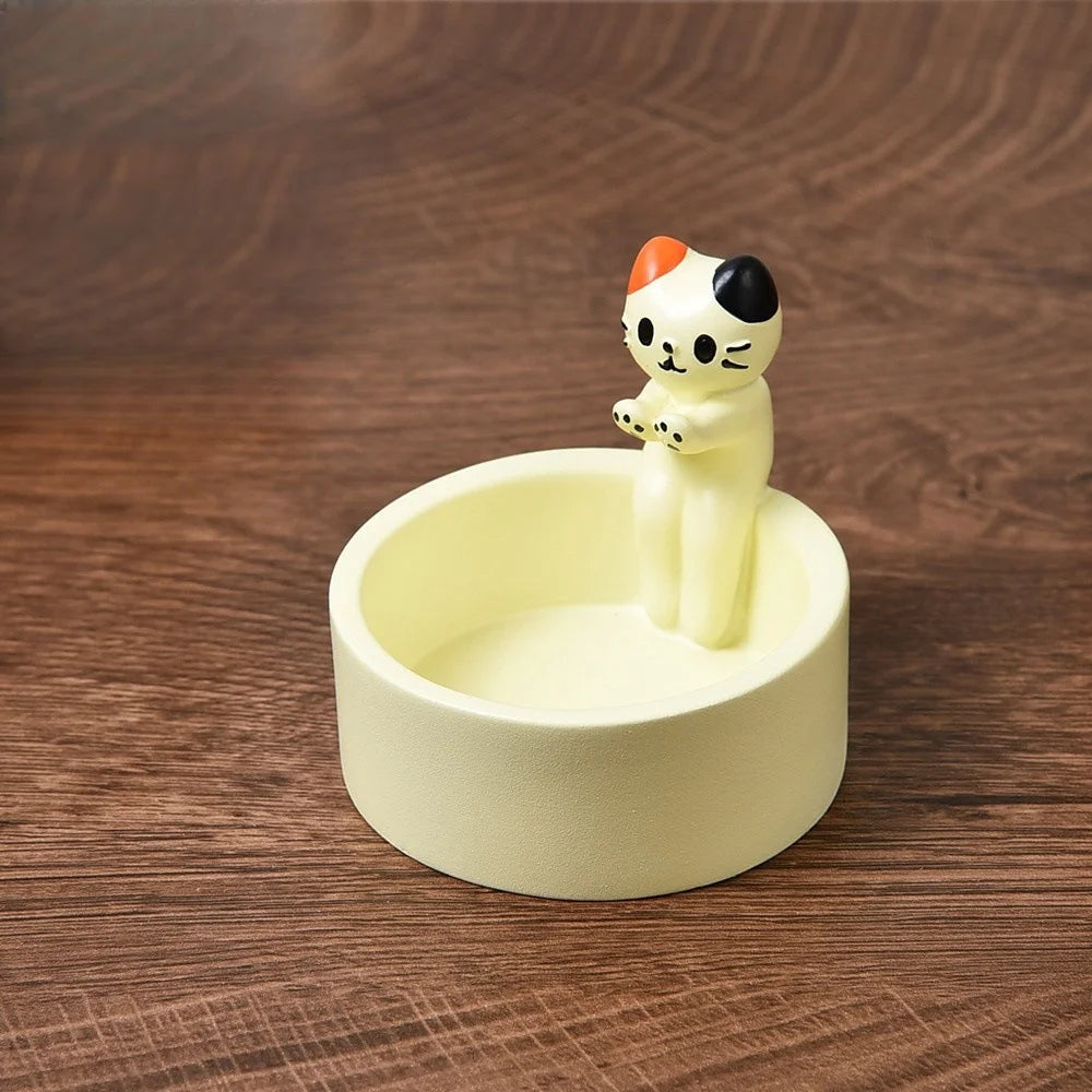 Cartoon Cat Candle Holder