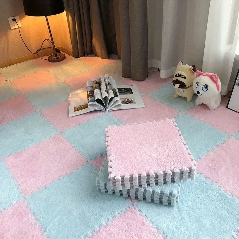 30x30cm Plush Puzzle Foam Floor Mat
