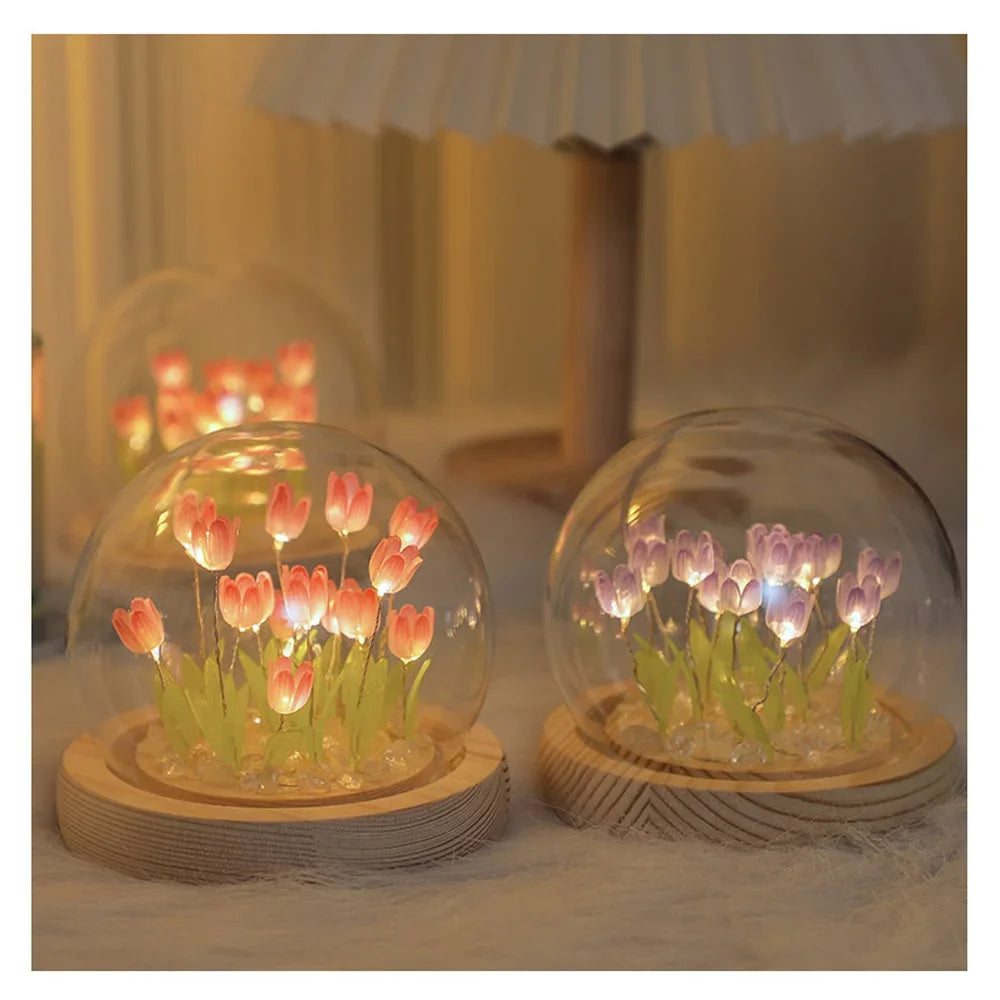 Artificial Tulip Flower Night Light