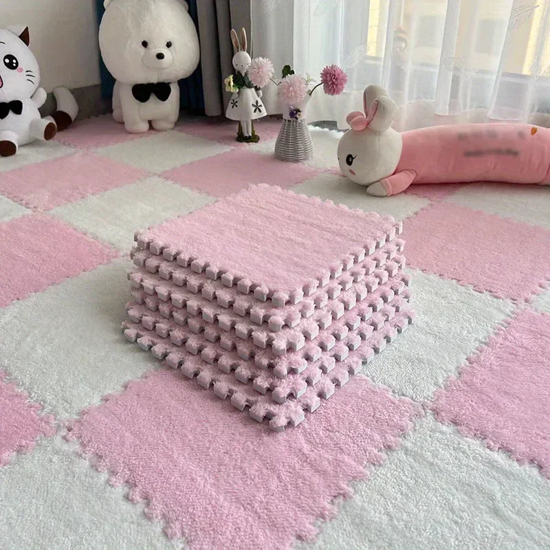 30x30cm Plush Puzzle Foam Floor Mat