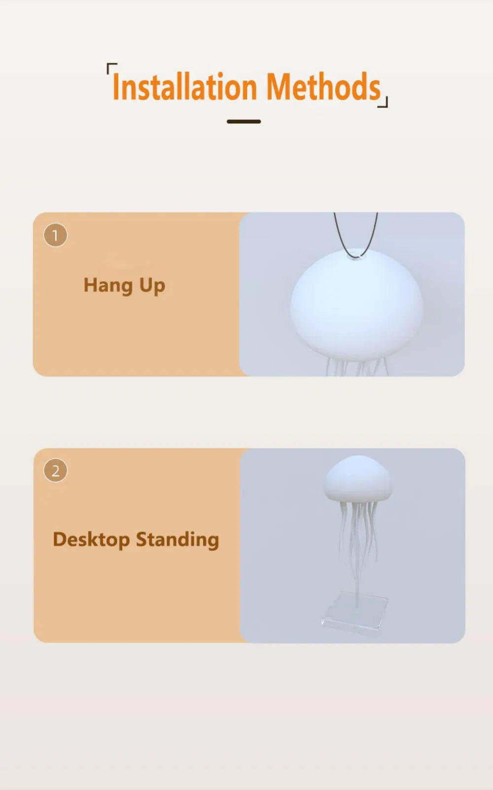 Levitation Jellyfish LED Lamp