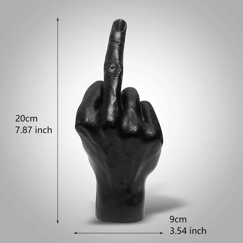 Resin Ornaments Of Middle Finger Statue