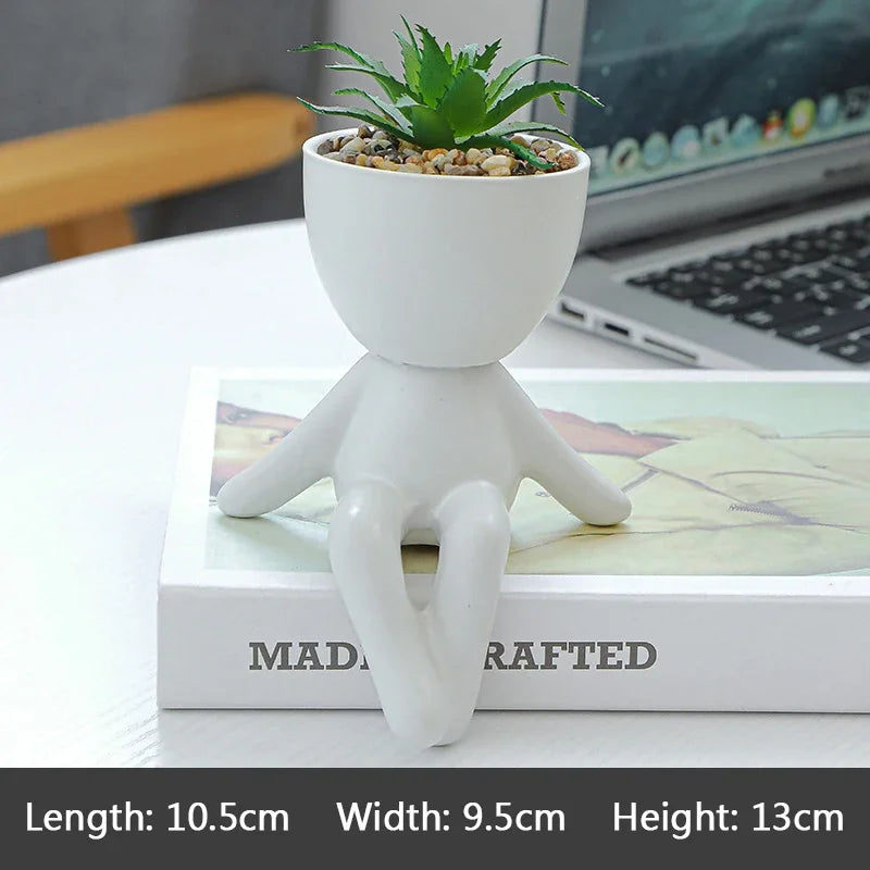 Imitation Humanoid Ceramic Flower Pot