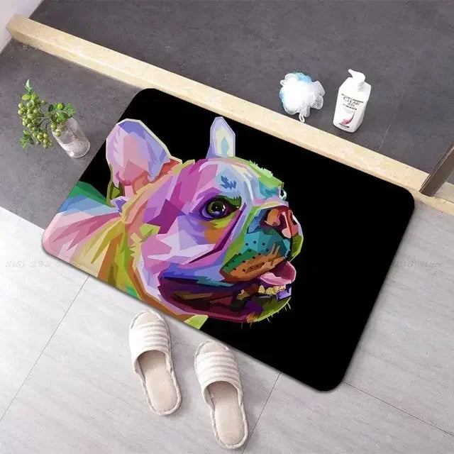 French Bulldogs Entrance Doormat Home