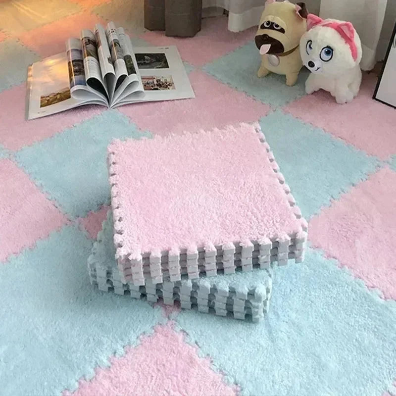 30x30cm Plush Puzzle Foam Floor Mat