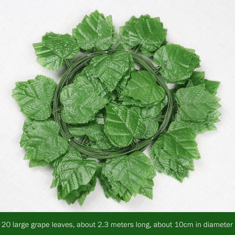 1Pcs 230cm green silk artificial Hanging ivy leaf garland plants