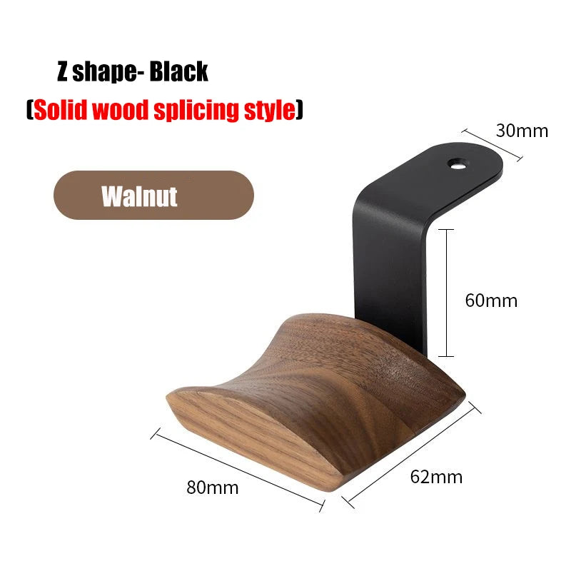 Pure Wood Walnut Headphone Stand