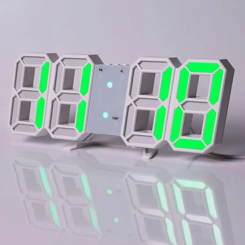 Clock 3D LED Digital Alarm Clock Wall Clock
