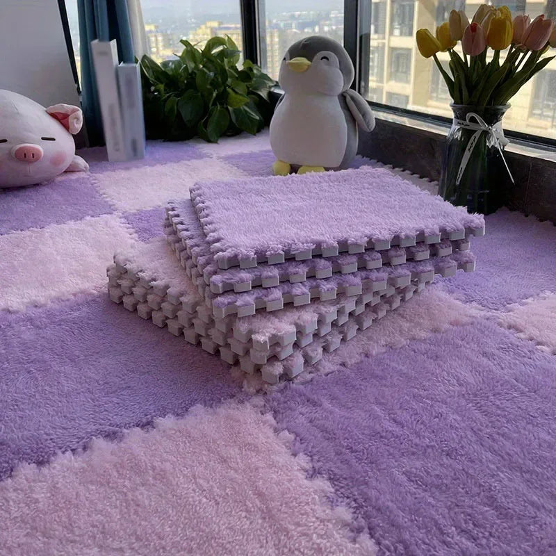 30x30cm Plush Puzzle Foam Floor Mat
