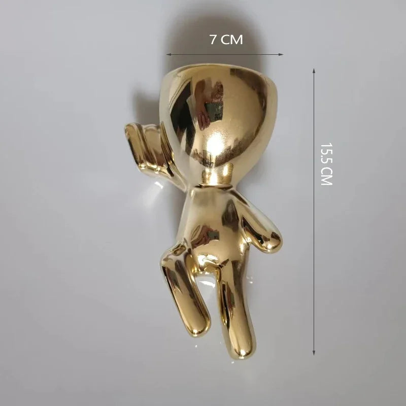 Imitation Humanoid Ceramic Flower Pot