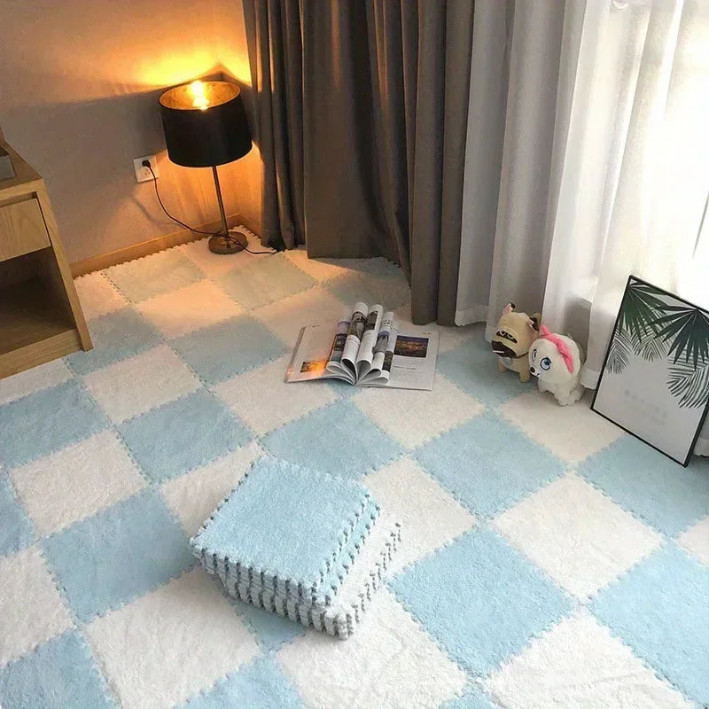 30x30cm Plush Puzzle Foam Floor Mat