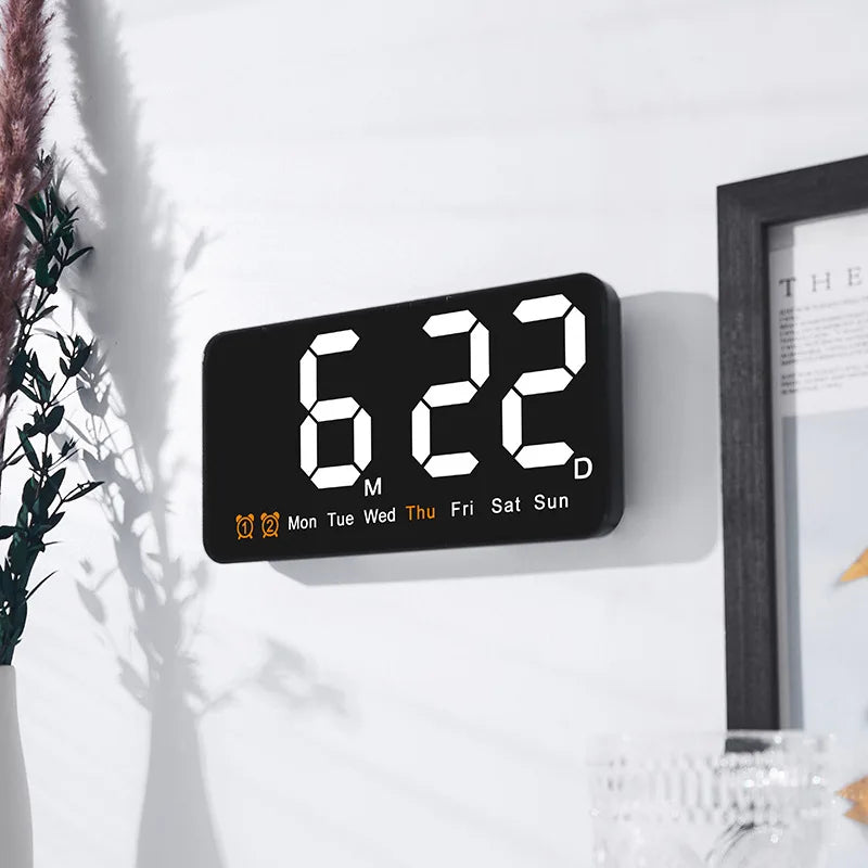 Voice Control Large Digital Wall Clock