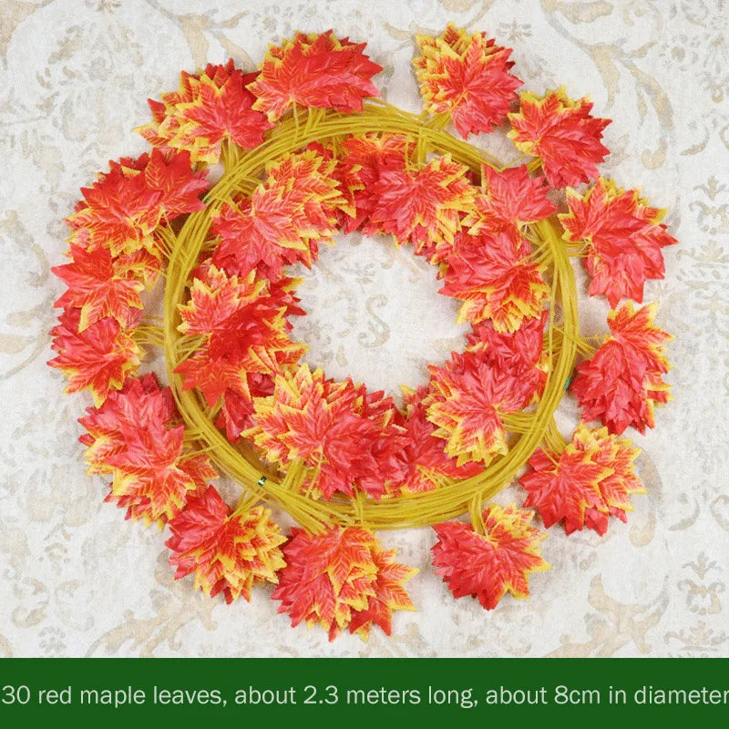 1Pcs 230cm green silk artificial Hanging ivy leaf garland plants