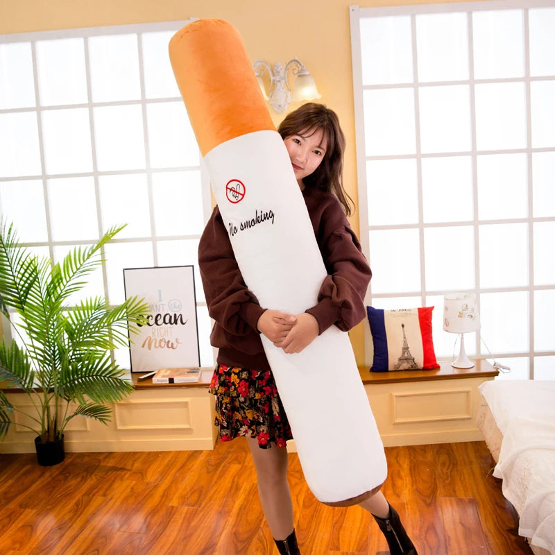 Smoking Cylindrical Sleeping Cushion Cigarette Pillow Plush