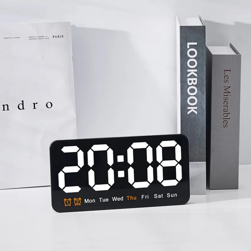 שליטה קולית שעון קיר דיגיטלי גדול