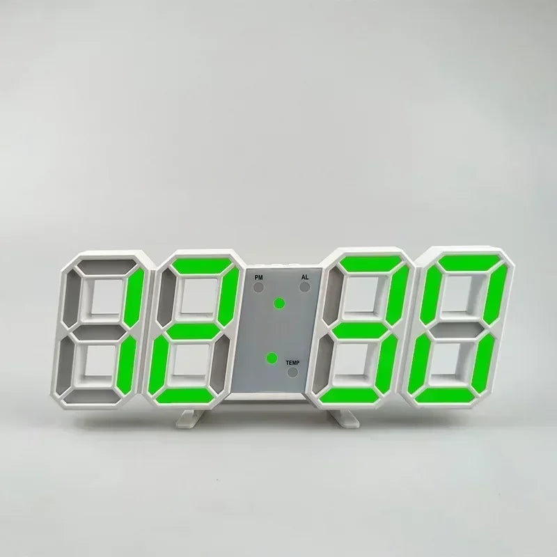 Clock 3D LED Digital Alarm Clock Wall Clock