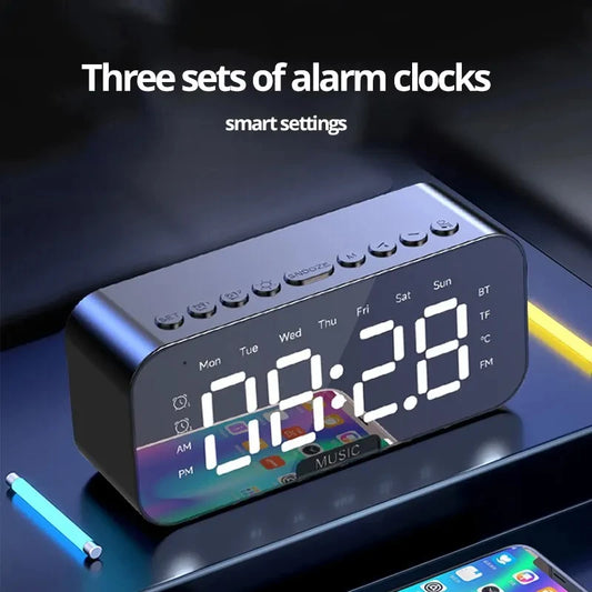 LED Digital Alarm Clock with Bluetooth