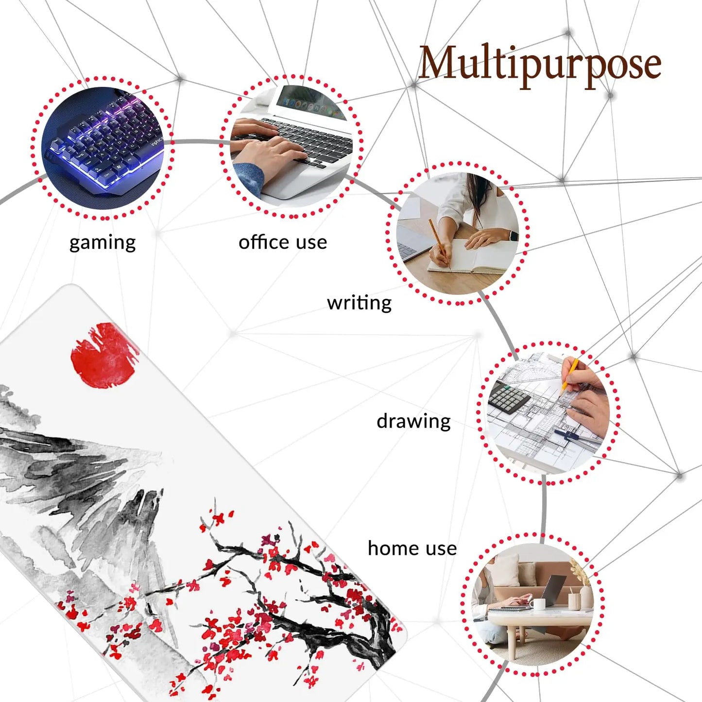 Japanese Large mouse pad