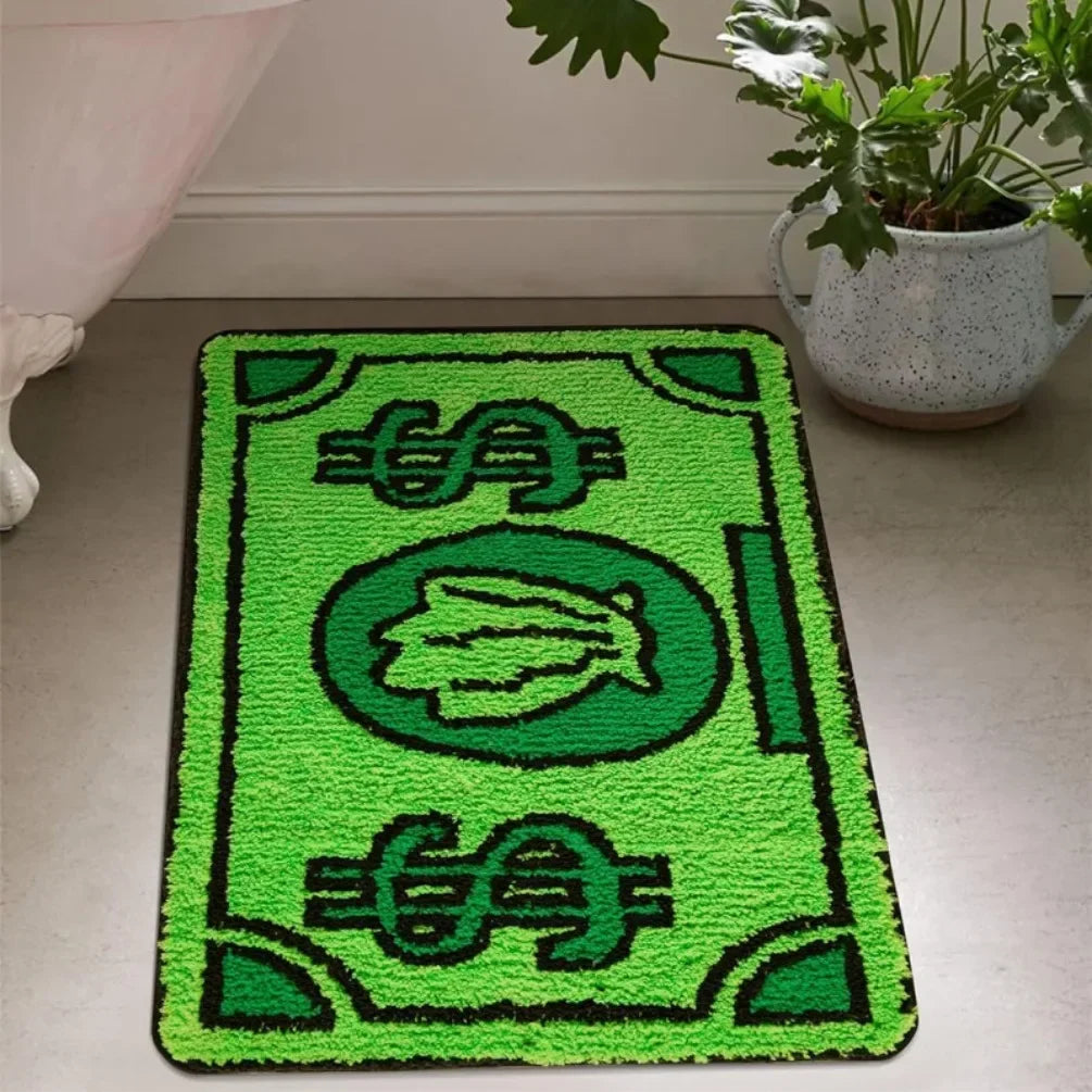 Waterproof Cartoon Money Rugs