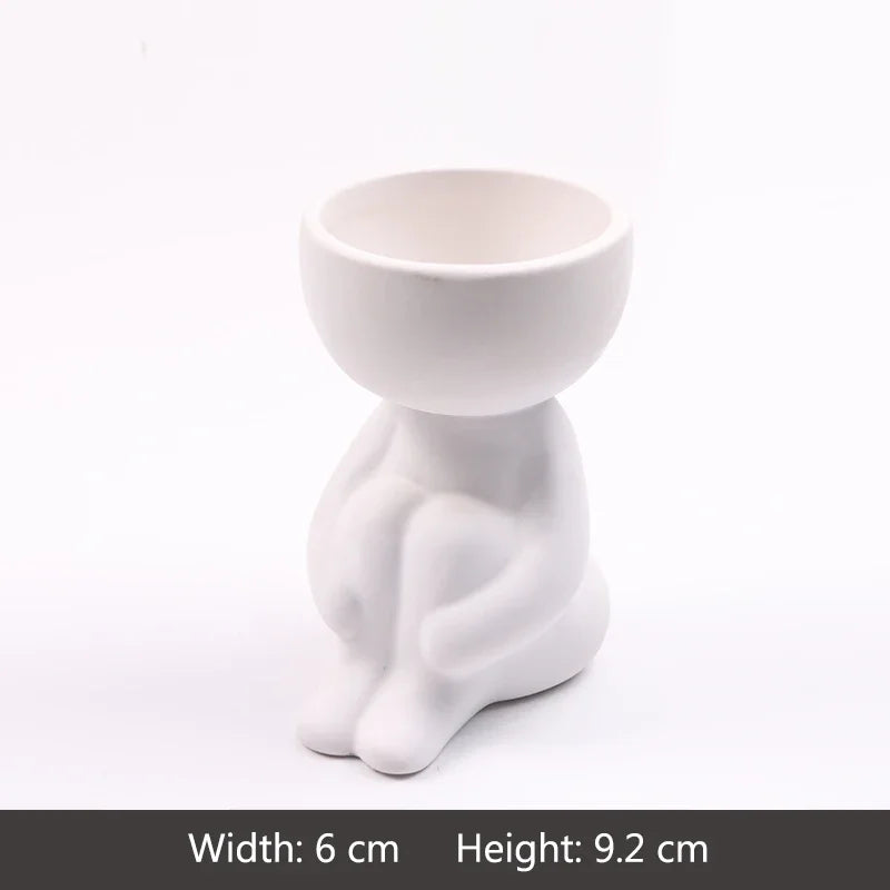 Imitation Humanoid Ceramic Flower Pot