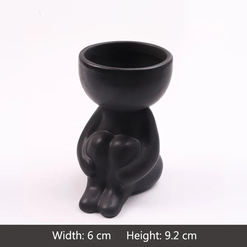 Imitation Humanoid Ceramic Flower Pot