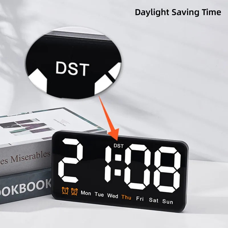 Voice Control Large Digital Wall Clock