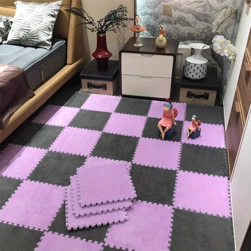 30x30cm Plush Puzzle Foam Floor Mat