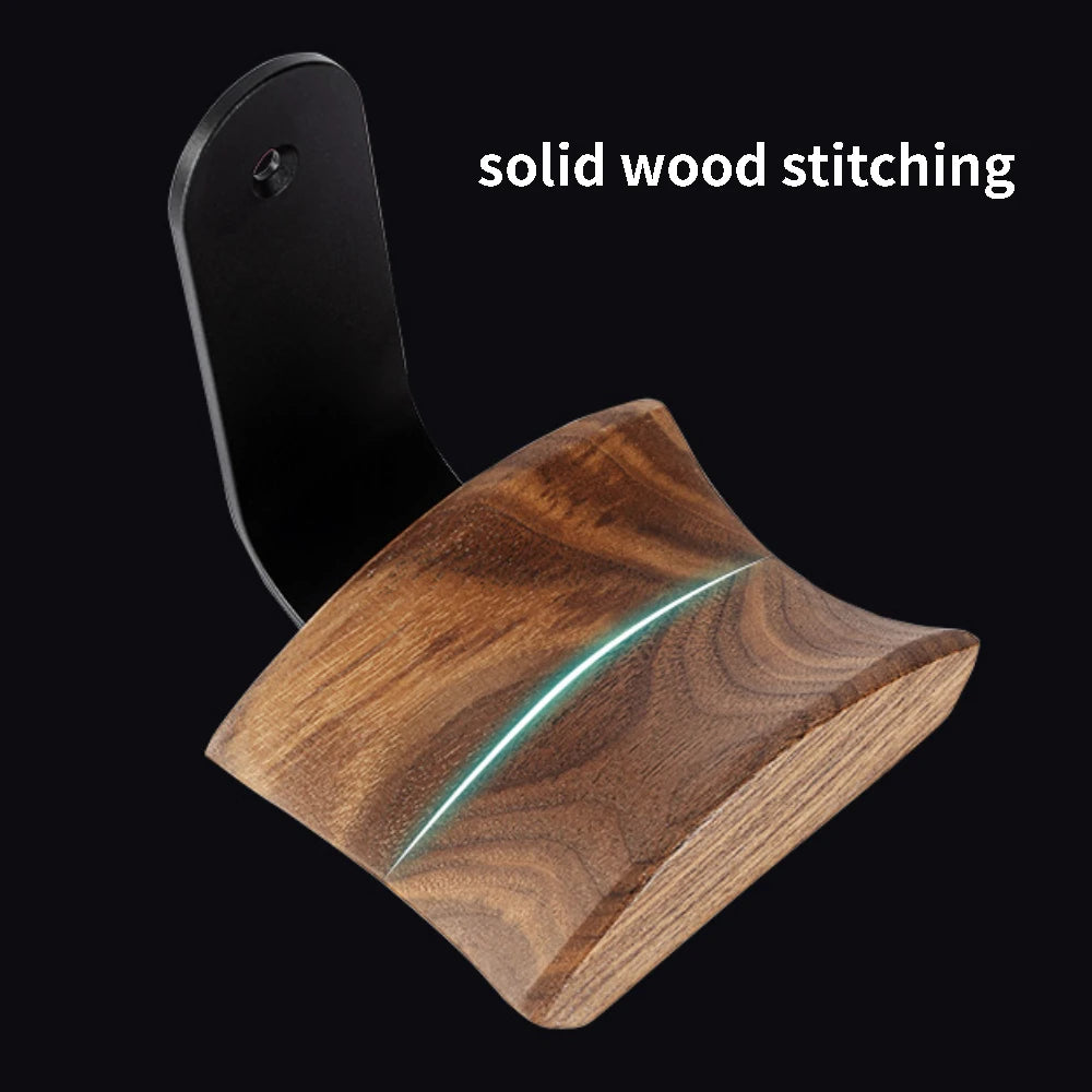 Pure Wood Walnut Headphone Stand