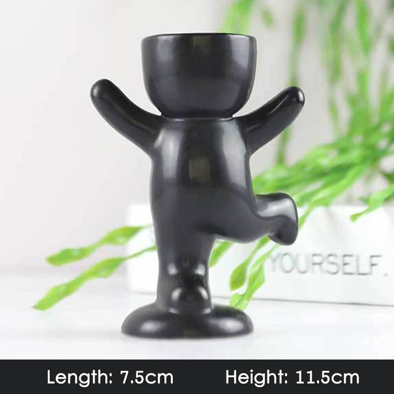 Imitation Humanoid Ceramic Flower Pot