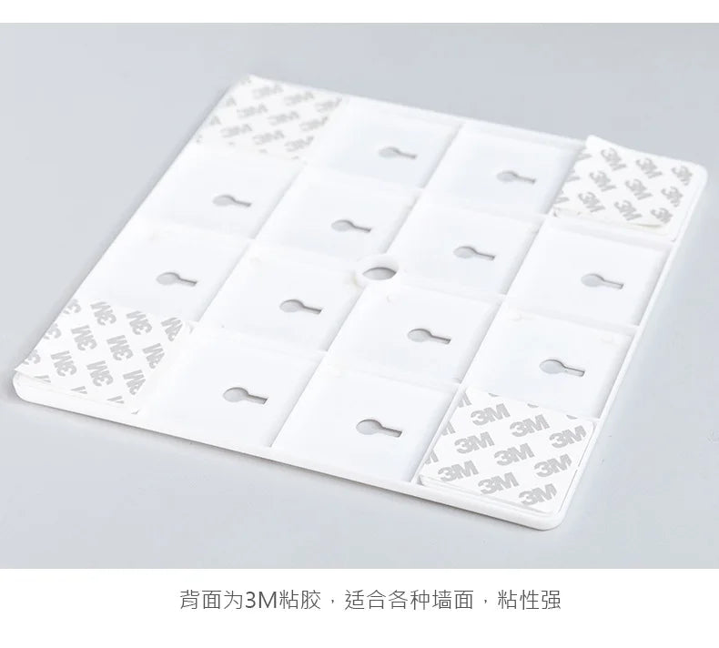 Punch-free Plastic Hole Board Wall Shelf Organizer