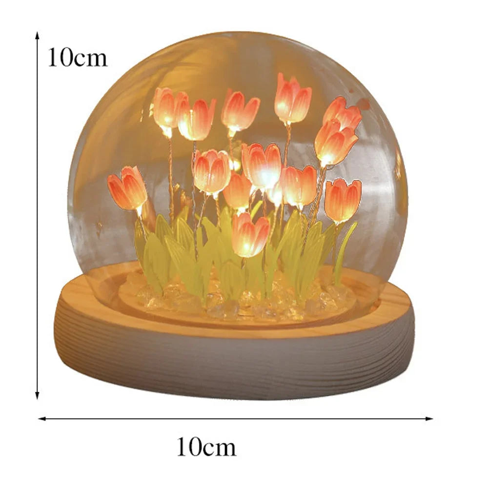 Artificial Tulip Flower Night Light