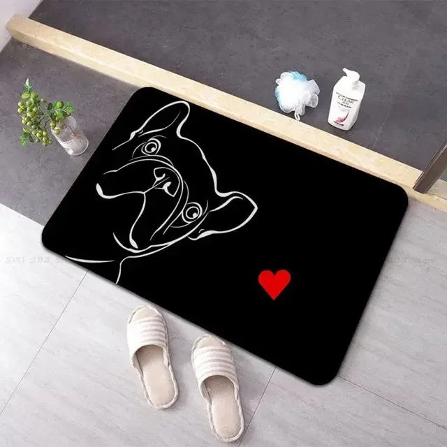 French Bulldogs Entrance Doormat Home