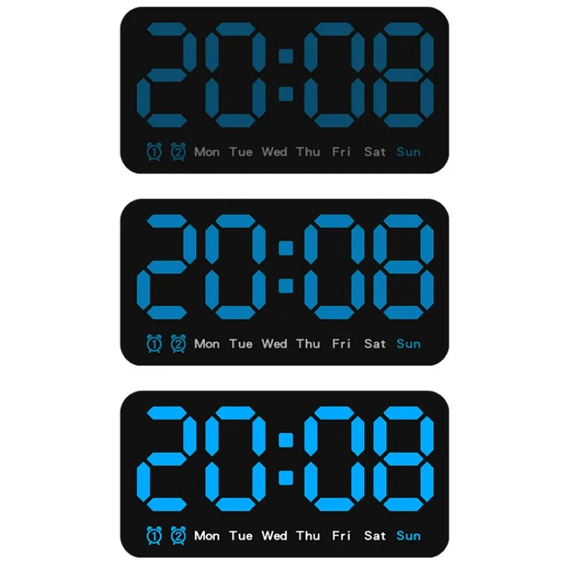 שליטה קולית שעון קיר דיגיטלי גדול