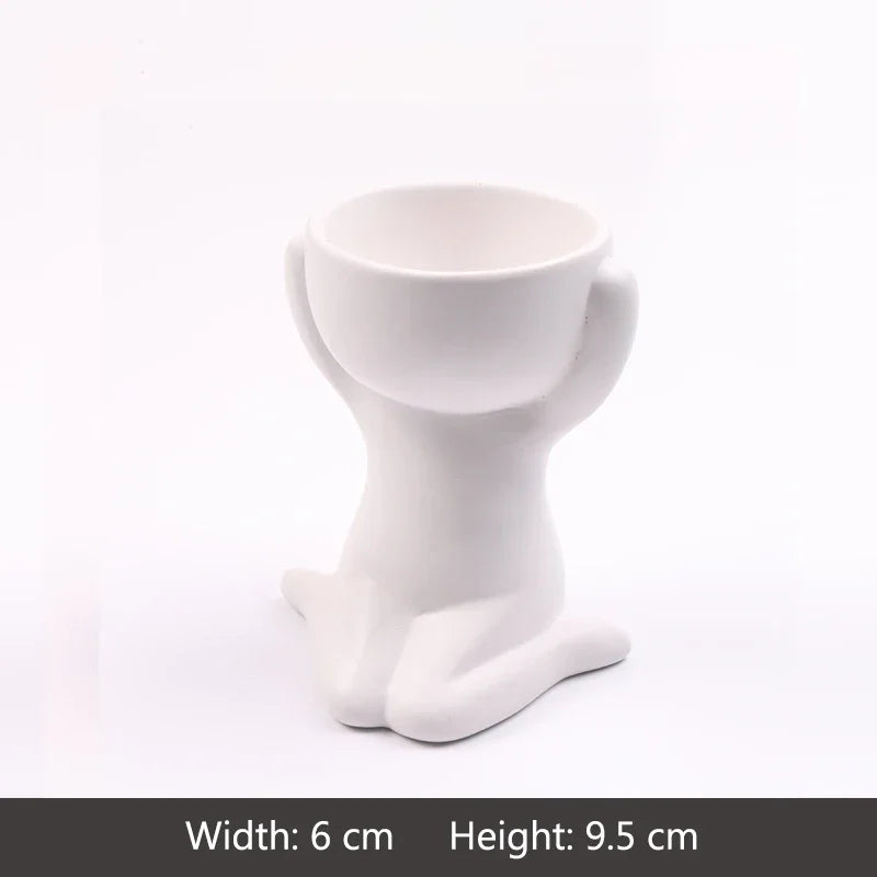 Imitation Humanoid Ceramic Flower Pot