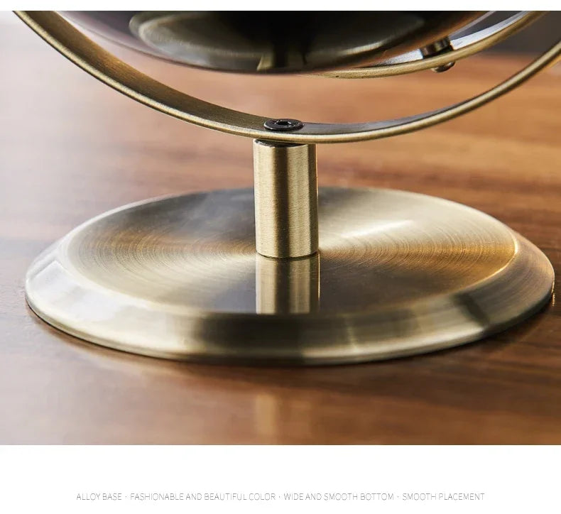Metal Base World Globe