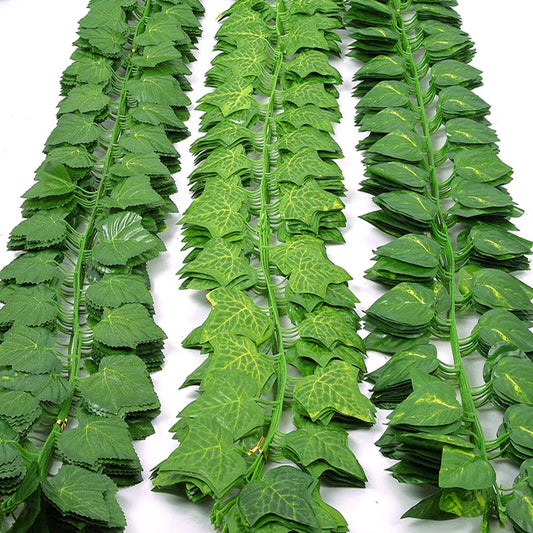 1Pcs 230cm green silk artificial Hanging ivy leaf garland plants