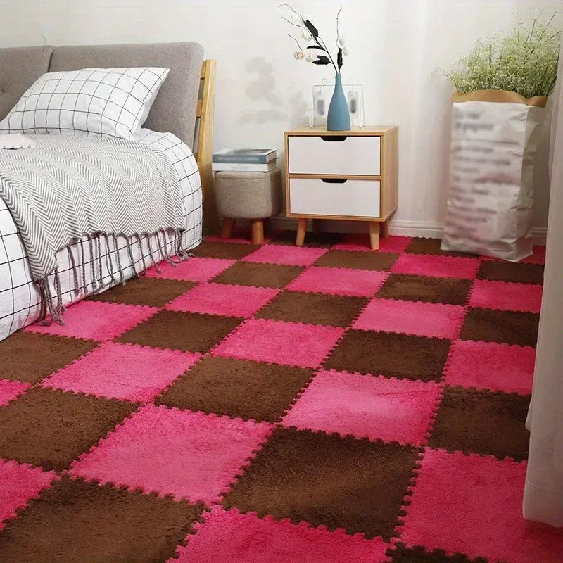 30x30cm Plush Puzzle Foam Floor Mat