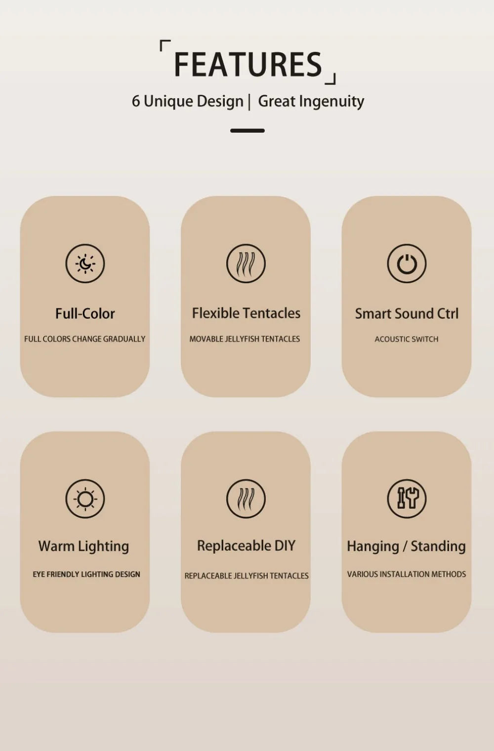 Levitation Jellyfish LED Lamp