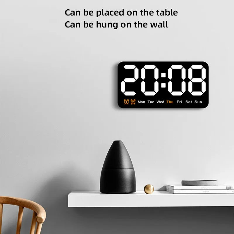 Voice Control Large Digital Wall Clock