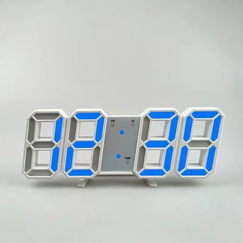 Clock 3D LED Digital Alarm Clock Wall Clock
